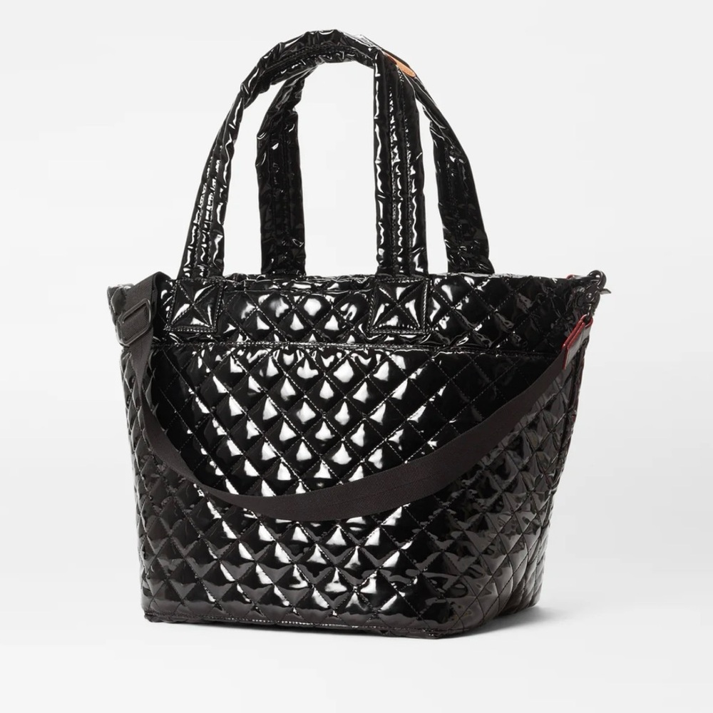 MZ Wallace Medium Metro Tote Black Lacquer